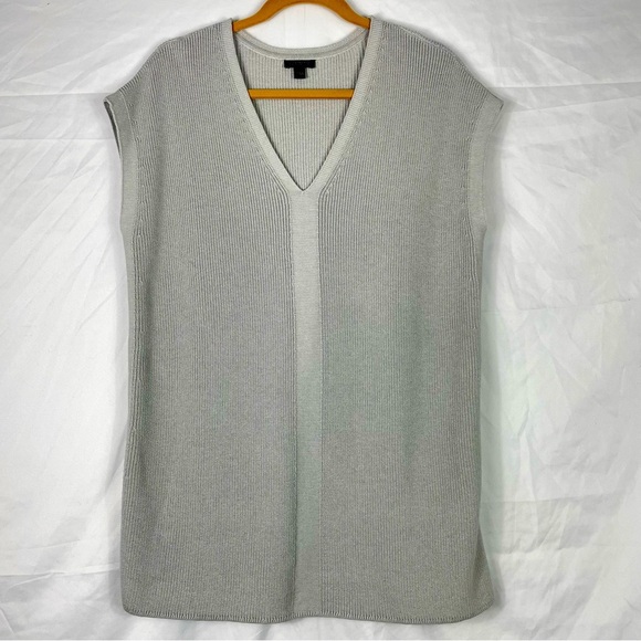 J.Jill WEAREVER Collection Tunic Sweater Gray Ribbed - Picture 1 of 11